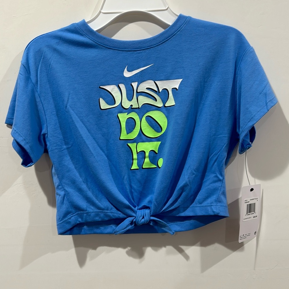 Nike Just Do It Gradient Knotted T-Shirt Size 5